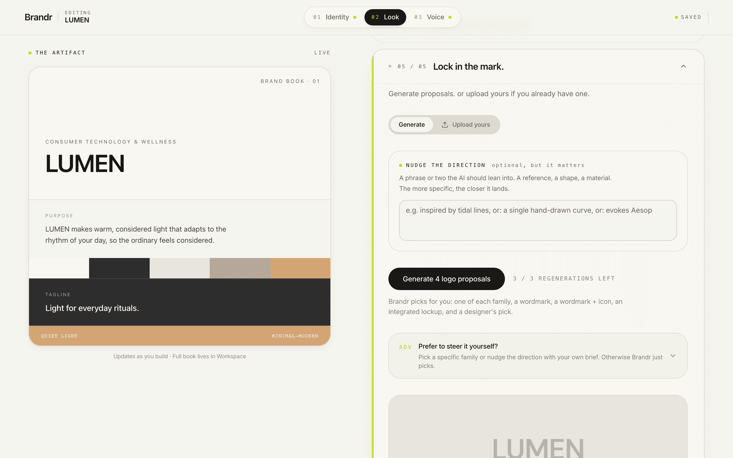 Brandr — Studio · Logo proposals